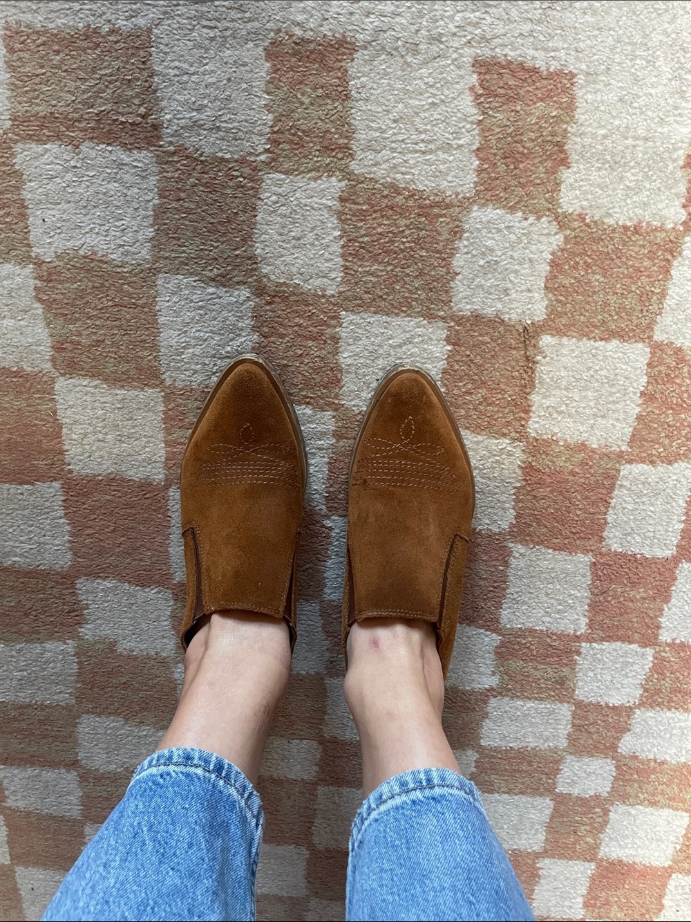 L’Intervalle Women's Brown Suede Slip-On Mules